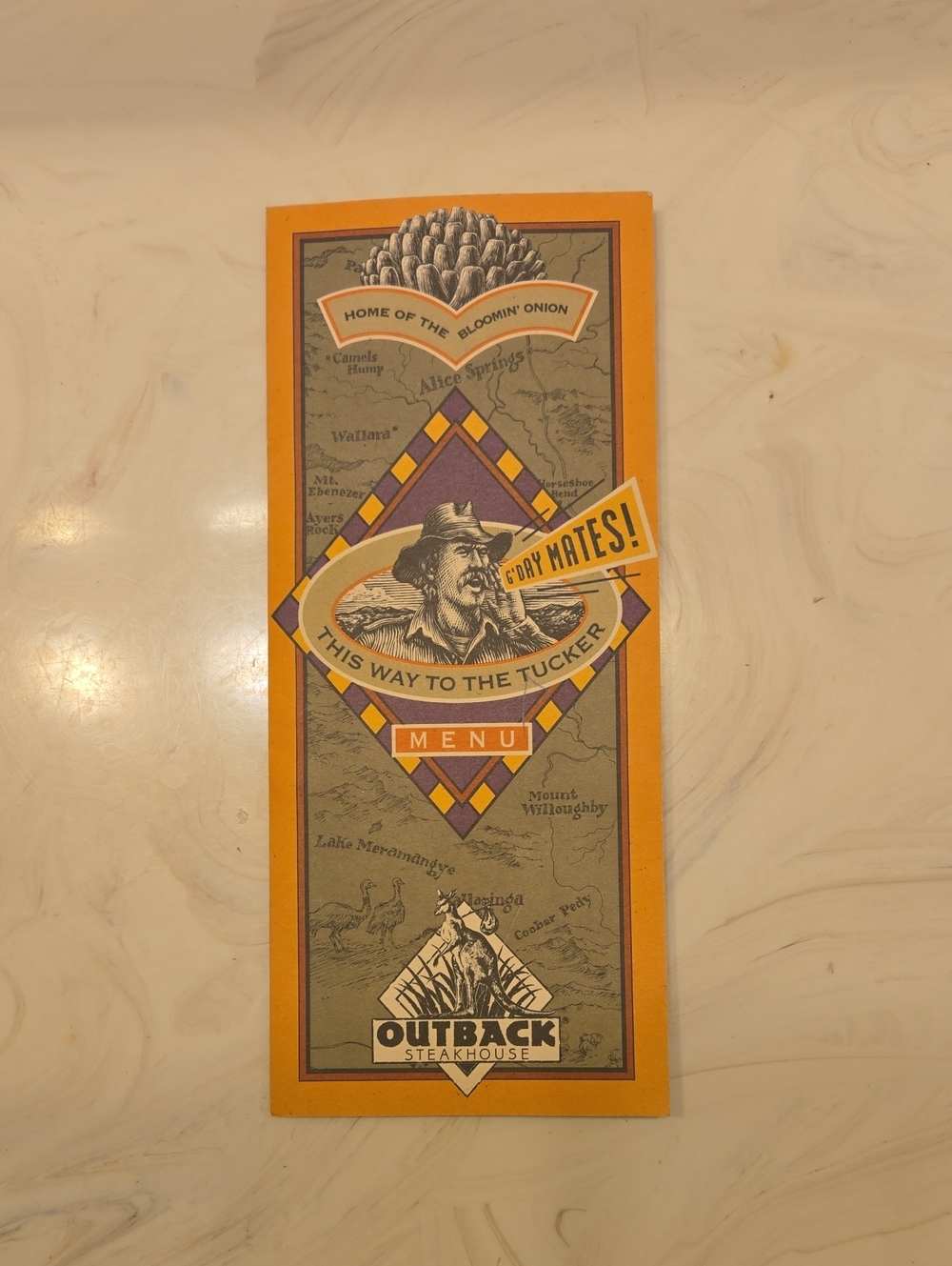 Outback Steakhouse Vintage Outback Steakhouse Restaurant Menu Vintage Restaurant